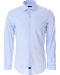Fay - Overhemden ,Blauw ,Lichtblauw Formeel Overhemd - Lyst