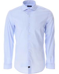 Fay - Overhemden ,Blauw ,Lichtblauw Formeel Overhemd - Lyst
