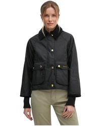 Barbour - Cropped Beadnell Jacket - Lyst