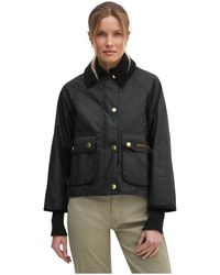 Barbour - Cropped Beadnell Jacket - Lyst