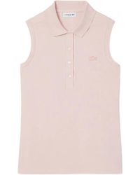 Lacoste - Sleeveless Tops - Lyst
