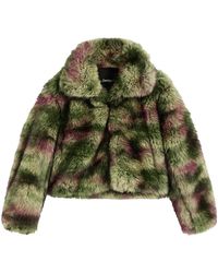 Desigual - Jassen ,Groen ,Polyester Fake Fur Camomille La - Lyst