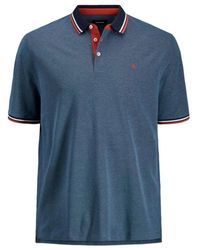 Jack & Jones - Tops ,Blauw ,Katoen Jjepaulos Polo - Lyst