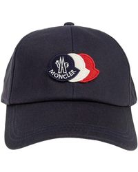 Moncler - Accessoires ,Blauw ,Baseball Cap - Lyst