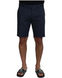 Dolce & Gabbana - Stretch Cotton Bermuda Shorts - Lyst