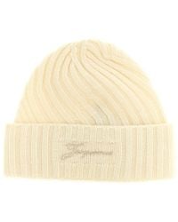 Jacquemus - Accessoires ,Wit ,Wol Le Bonnet Tourni - Lyst