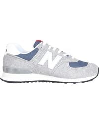 New Balance - 574 grau weiß blau sneakers - Lyst