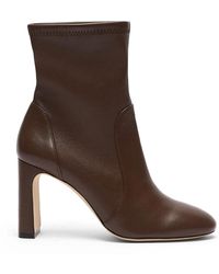 Stuart Weitzman - Schoenen ,Bruin ,Leer Babette Sock Bootie 85 - Lyst