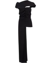 Colville - Elegantes Schwarzes Drapiertes Top - Lyst