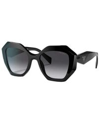 Prada - Geometrisch-Frame Driehoekige-Tempel Zonnebril - Lyst