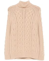 Brunello Cucinelli - Truien & Vesten ,Kasjmier Pullover Met Kabelsteek En Col - Lyst