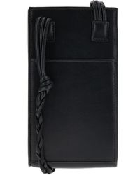 Jil Sander - Accessoires ,Zwart ,Leer Extra-Accessori Portemonnees Kaarthouders - Lyst