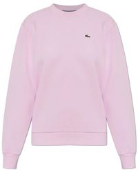 Lacoste - Relaxed Fit Piqué Crew Neck Sweatshirt - Lyst