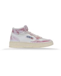 Autry - Leder-schnürsneaker für frauen - Lyst