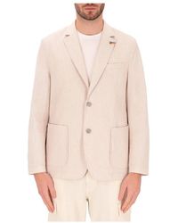DISTRETTO12 - Jassen ,Katoen Single-Breasted Jacket - Lyst