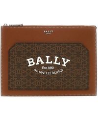 Bally - Accessoires ,Bruin ,Leer Stijlvolle Portemonnee - Lyst