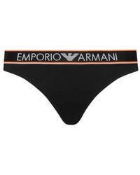 Emporio Armani - Schwarze Briefs Stilvolle Unterwäsche - Lyst