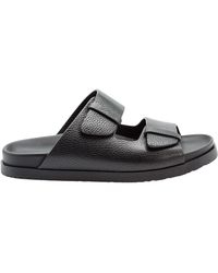 Doucal's - Leather Slides - Lyst