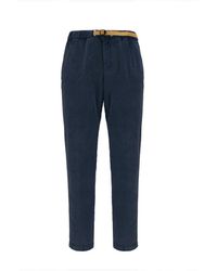 White Sand - Slim-Fit Trousers - Lyst