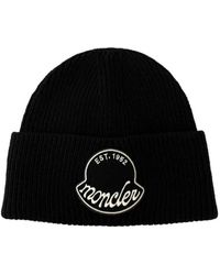 Moncler - Cappello in maglia di cotone - Lyst