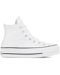 Converse - Stilvolle sneakers in weiß/schwarz/weiß - Lyst