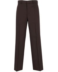 Barena - Broeken ,Bruin ,Wol Delfo Broek - Lyst