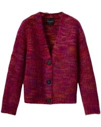 Roberto Collina - Truien & Vesten ,Veelkleurig ,Wol Cardigan - Lyst