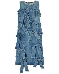 Ganni - Light Rigid Denim Dress - Lyst