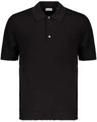 Burberry - Tops ,Zwart ,Katoen Poloshirt Met Korte Mouwen - Lyst