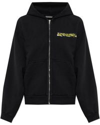 Balenciaga - Hoodies & Sweatvesten ,Zwart ,Katoen Hooded Sweatshirt - Lyst