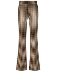 Seductive - Elegant Houndstooth Wide Leg Broeken - Lyst