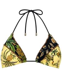 Miss Bikini - Badmode ,Veelkleurig ,Triangle Bikini Met Inleg Borduursel - Lyst