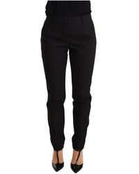 Dolce & Gabbana - Elegant Tapered Virgin Wool Trousers - Lyst