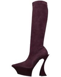 Mugler - Damenstiefel Mit Fellfutter - Lyst