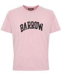 Barrow - T-shirts,jersey t-shirt in turtle dove,schwarzes jersey t-shirt - Lyst