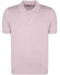 Canali - Polo-shirt aus baumwolle mit kontrastierenden kanten - Lyst