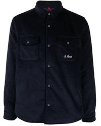 Mc2 Saint Barth - Blaue sweaters mit chalet corduroy - Lyst