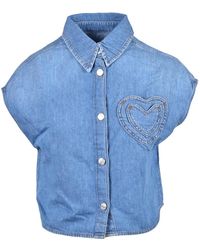 Moschino - Denim Shirts - Lyst
