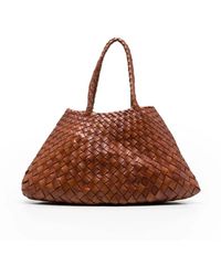 Dragon Diffusion - Tassen ,Bruin ,Leer Santa Croce Tote - Lyst
