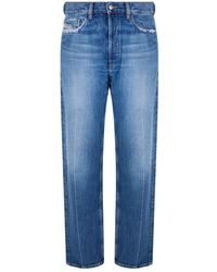 DIESEL - Jeans ,Blauw ,Denim Lichtblauwe Denim Jeans, Comfortabel En - Lyst