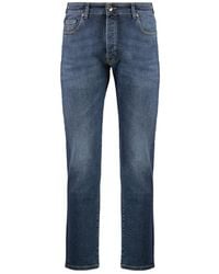 Moorer - Slim Fit Jeans Mit Sichtbaren Nähten - Lyst