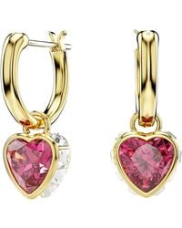 Swarovski - Pendientes chroma, corazón - Lyst