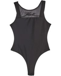 KARL LAGERFELD - Badmode ,Zwart ,Signature Rio Badpak - Lyst
