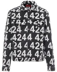 424 - Jassen ,Zwart ,Denim Klassieke Denim Jack - Lyst
