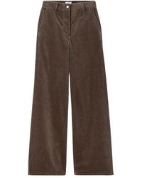 Filippa K - Broeken ,Bruin ,Katoen Wide Leg Corduroy Broeken - Lyst