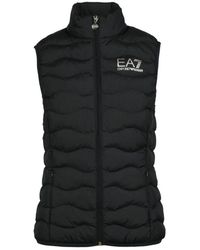 EA7 - Gepolsterte Weste Ärmellose Reißverschlussjacke - Lyst