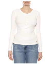 Levi's - Overhemden ,Katoen Dry Goods Henley Waffle Top Met Lange Mouwen - Lyst