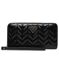 Guess - Cheryl Quilted Chevron Portemonnee - Lyst