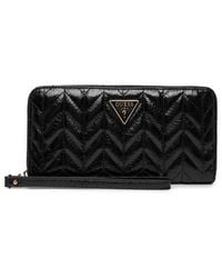 Guess - Cheryl Quilted Chevron Geldbörse - Lyst