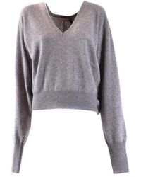 Laneus - V-Neck Knitwear - Lyst